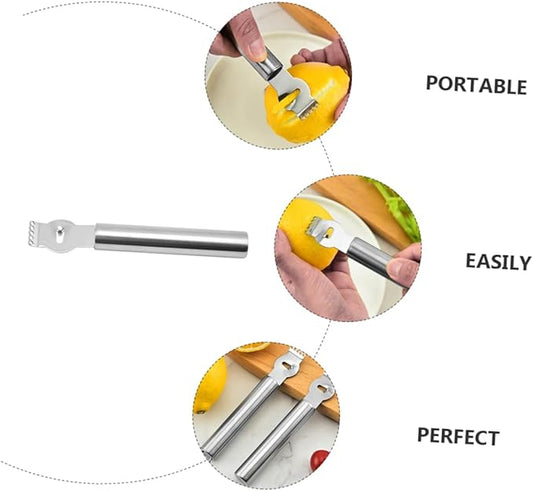 Garneck 3pcs Lemon Zester Vegetable Grater Multi-functional Kitchen Tools for Cheese Fruits Vegetables Ergonomic Design Easy Storage
