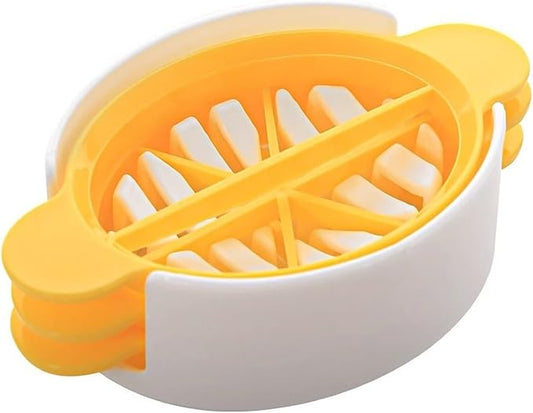 Egg Slicer, 3 in 1 Slicing Half Egg Cutter Tool, Multifunctional Household Egg Slicer for Hard Boiled Eggs
