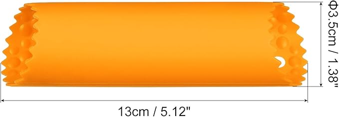 uxcell 2Pcs Garlic Peeling Tube, Silicone Garlic Peeler Roller Keeper Skin Remover Non Slip for Useful Kitchen Tools, Orange