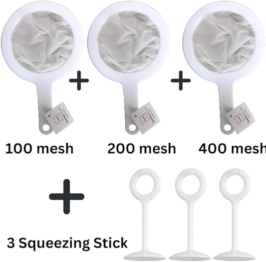 Kitchen Ultra-Fine Nylon Mesh Strainer I Filter Spoon Sieve For Soy Milk, Coffee, Milk, Yogurt, Juice, Enzymes, Honey, Wine, Rice Milk, Tofu brain