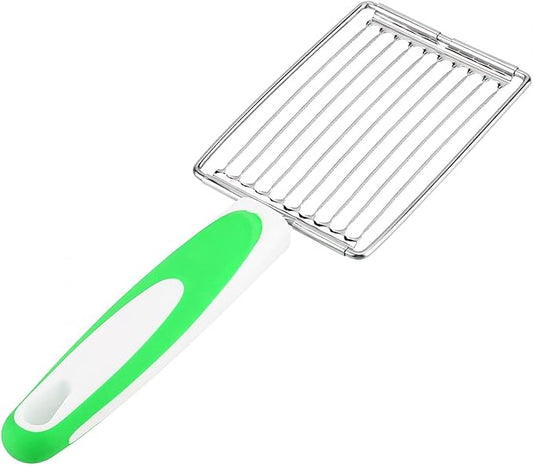 Luncheon Meat Slicers,10 Slices, Egg Cutter Slicers for Boiled Egg Fruit Soft Cheese Slicer Cutter(Green)