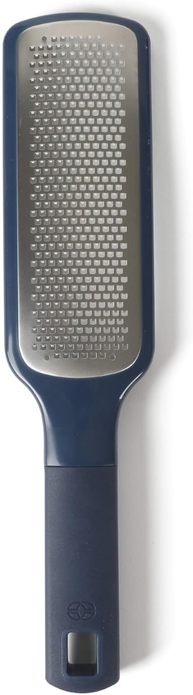 Calphalon Prime Stainless Steel Handheld Cheese Grater W/Cover & Rubber Handle - Navy Blue