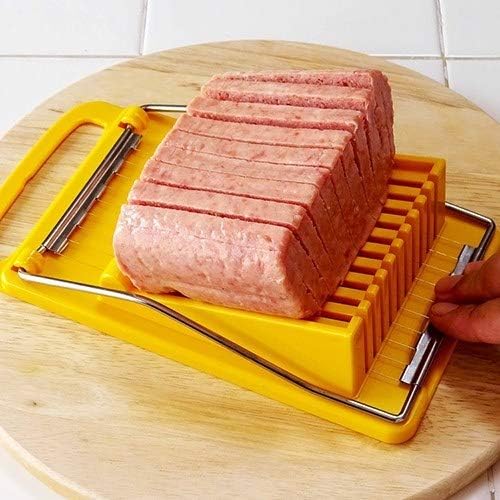 Convenient Kitchen Luncheon Meat Spam Cheese Slicer Quality Stainless Steel Wire Slicer BPA Free Made in Japan
