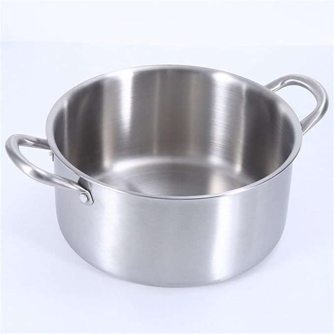 DSOPHORAT 304 Stainless Steel Cooking Pot Soup Pot hot Pot Stock Pot 7Qt Soup Pasta Pot with Lid Sauce & Reheat Food,Induction/Gas/Stovetops for Family Meals(26cm/8L7.3qt)