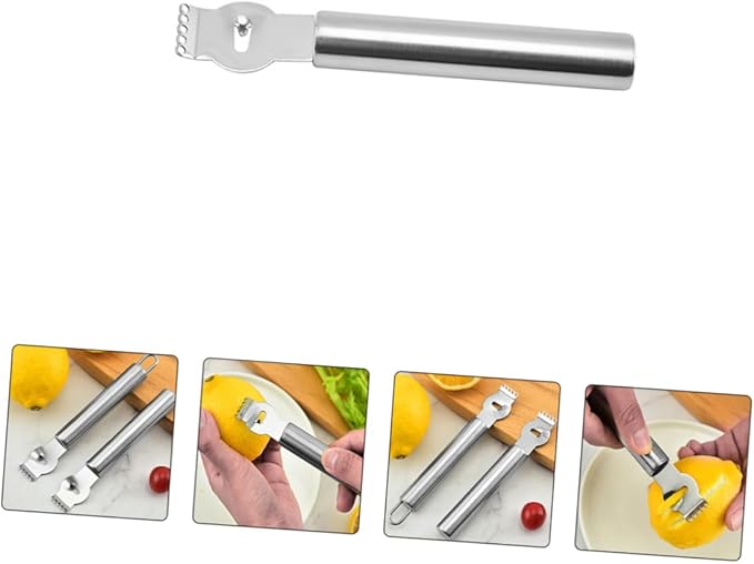 Cabilock Stainless Steel Lemon Zester Cheese Grater 3pcs Home Lemon Grater Tool