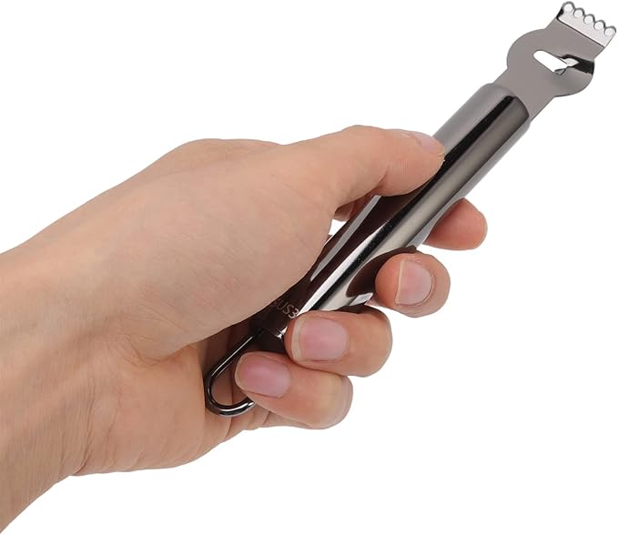 Lemon Zest Peeler, 304 Stainless Steel Lemon Zester, Fruit and Vegertable Grater, Orange Citrus Twist Peeler, Kitchen Accessories Knife Tool foe Kitchen Gadgets, Safe and Engery Saving Hands(Black)