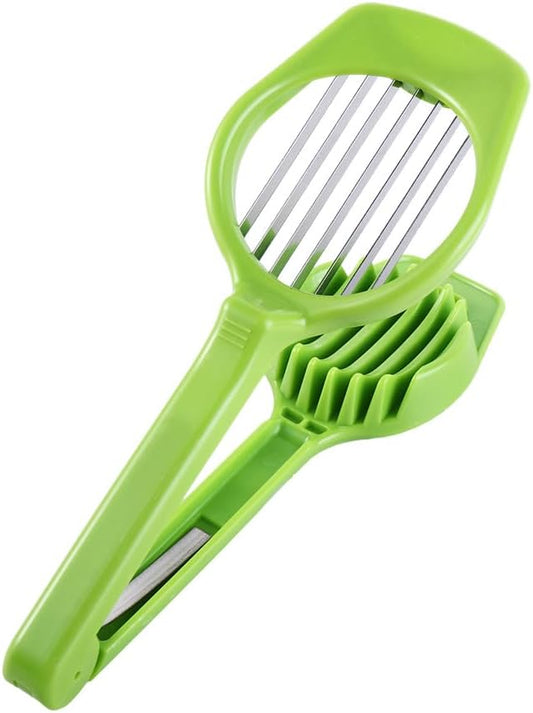 Leadigol Stainless Steel Egg Slicer Boiled Egg Cutter Handheld Mushroom Kiwi Divider Tomato Cutter Egg Split Device Home Kitchen Bar Tool Multi-purpose Slicing Mould
