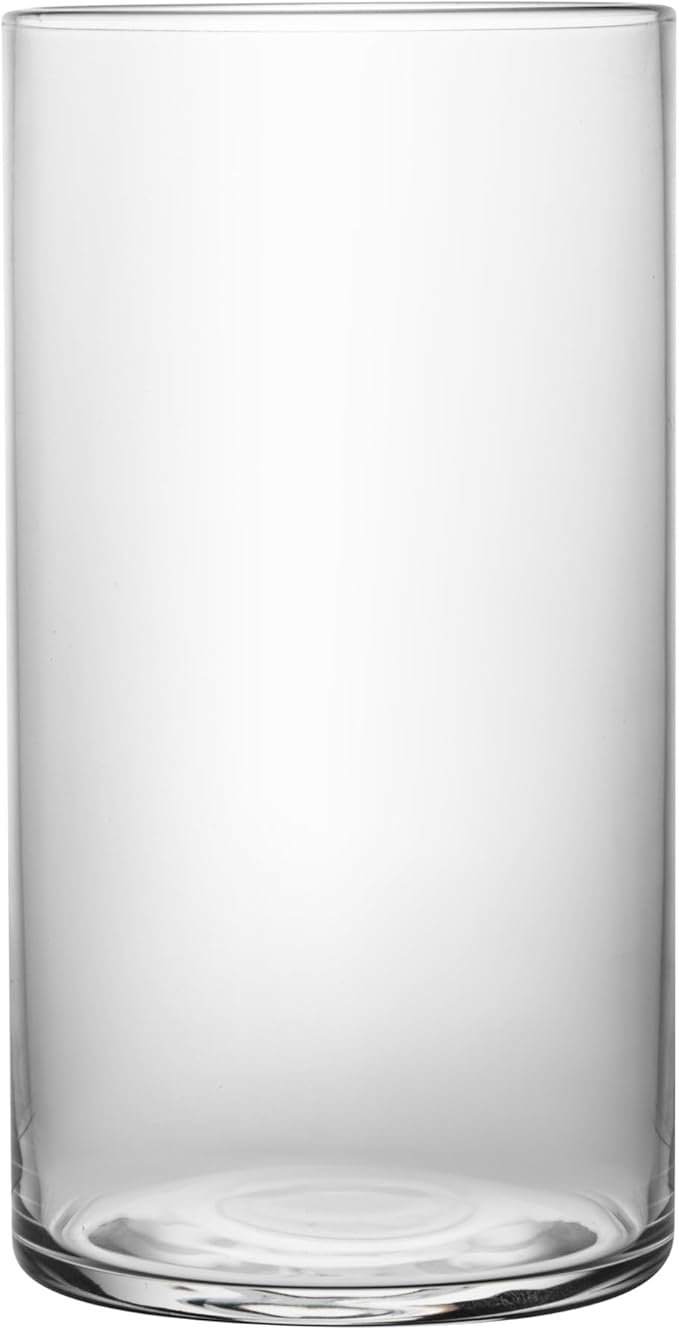 Restaurantware-Vetri 16 Ounce Tall Drinking Glasses, 24 Dishwashable Beverage Glasses - No-Lead, Elegant, Clear Glass Tumblers, Ideal For Water, Juice Beer, Cocktails, Liquor, Iced Tea, And More