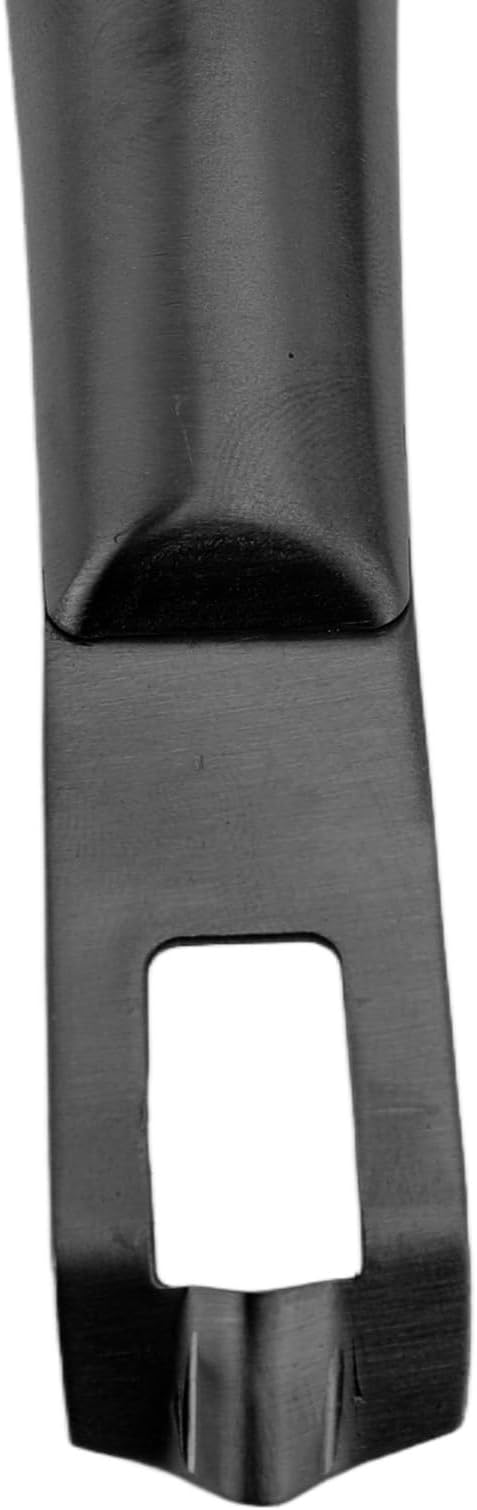 Stainless Steel Lemon Citrus Peeler Zester Tool for Cocktails Garnishes or Baking Prep in Kitchen Bar Restaurant (Black)