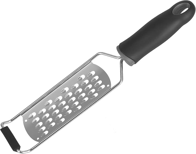 Potato Zester Cheese Grater Stainless Steel Food Grater with Ergonomic Handle for Vegetables Fruits Kitchen Tool Durable Proof Easy to Clean 6.5 x 30.8 cm