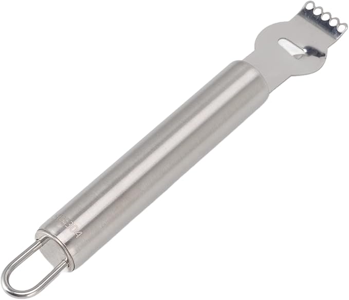 Lemon Zest Peeler, 304 Stainless Steel Lemon Zester, Fruit and Vegertable Grater, Orange Citrus Twist Peeler, Kitchen Accessories Knife Tool foe Kitchen Gadgets, Safe and Engery Saving Hands(Silver)