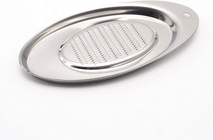Stainless Steel Ginger Grater, Lemon Zester Cheese Grater Nutmeg Grinder Wasabi Garlic Grinding Tools for Vegetable Ginger Wasabi Sushi Sashimi Mini Size Food, Grate (Silver_2)