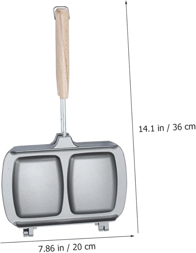 Double Sided Frying Pan Sandwich Fry Pan Stovetop Press Breakfast Sandwich Maker