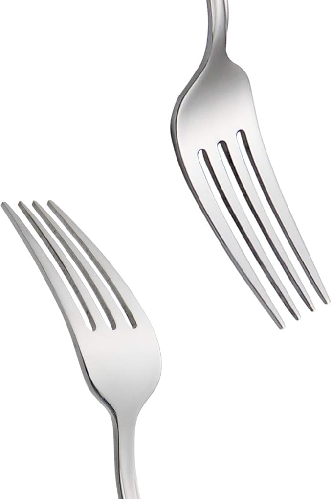 Table Forks Dinner Forks Stainless Steel 18/0 of Forks 6 Pcs for Home, Kitchen Restaurant, Dishwasher Safe, 7.99 Inches, Silver