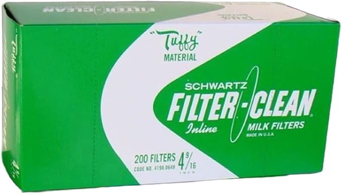 Small Milk Strainer Filter Disks Quick Flow USA Made 4 9/16 Pack of 200