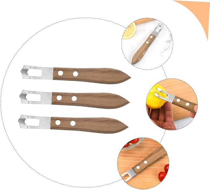 3pcs Stainless Steel Lemon Zester Fine Cheese Grater Multi-function Lemon Peelers Professional Cheese Grater Accessory