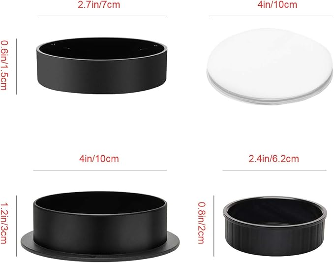 Luxiv 3 in 1 Burger Press, Hamburger Patty Maker Stuffed Burgers Press with 100p Hamburger Paper for BBQ Non-Stick Sliders Beef Hamburger Push (Black)