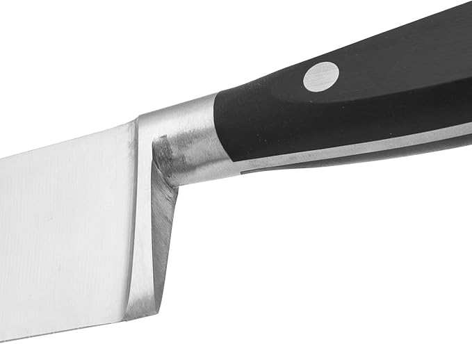Arcos Forged Chef Knife 10 Inch Stainless Steel. Sharp Professional Cooking Knife for Cutting Meat. Ergonomic Polyoxymethylene Handle and 250mm Blade. Series Riviera. Color Black
