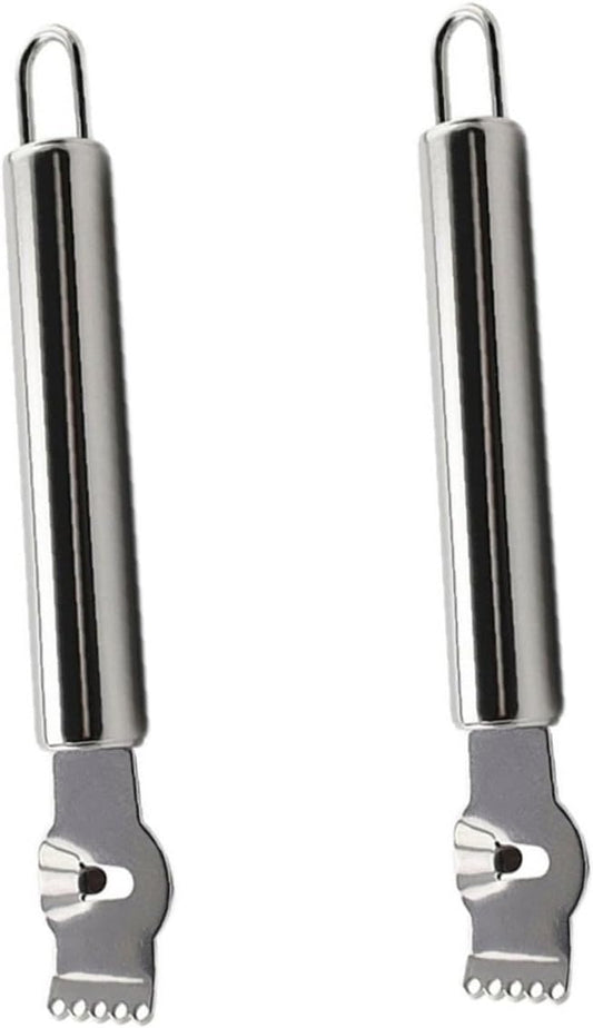 2pcs Lemon Zester Grater Citrus Zester Cheese Peeler Stainless Steel Kitchen Tool Easy to Clean for Zest Camping