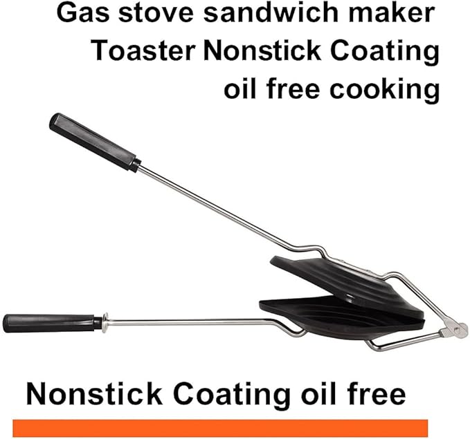 Sandwich Toaster Maker Non Stick Plates Gas Stove top Toasted Sandwich Snack Maker Toaster Grill Sandwich Maker