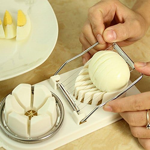 Mayata 2PCS Egg Slicer 2 Slice Modes Kitchen Dicer for Strawberry Mushroom Grape Boiled Egg Cutter Creative Kitchen Accessories Tools