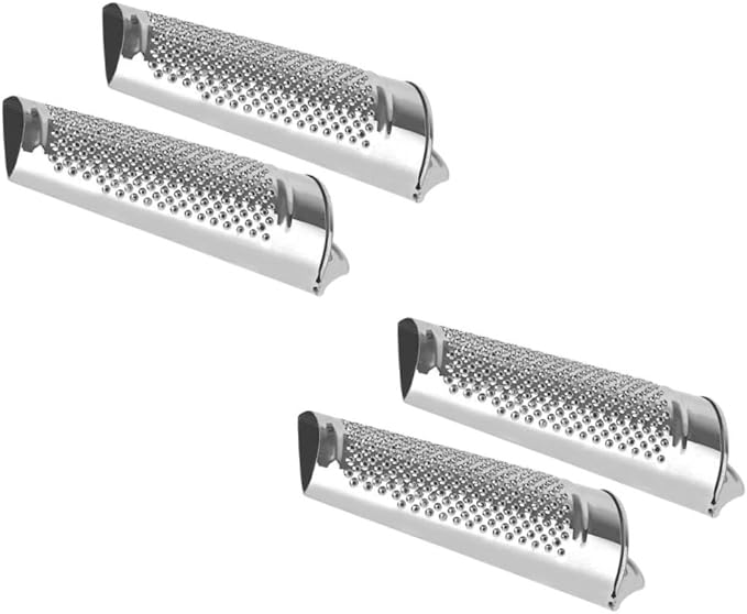 Cabilock 4pcs Stainless Steel Ginger Zesters and Vegetable Graters for Kitchen Use Multi-functional Graters for Cheese Garlic Spices and More Compact Design Comfortable Grip