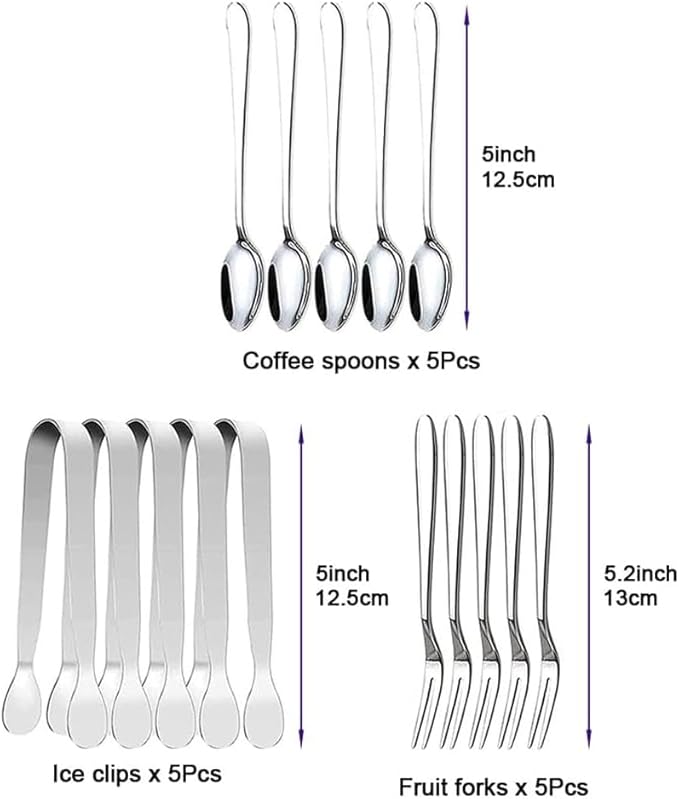 Charcuterie Board Accessories Set - Stainless Steel Spreader Knives with Wooden Handles, Mini Serving Tongs, Spoons & Forks for Parties, Weddings & Holidays (6pc Knives + 15pc Tools)