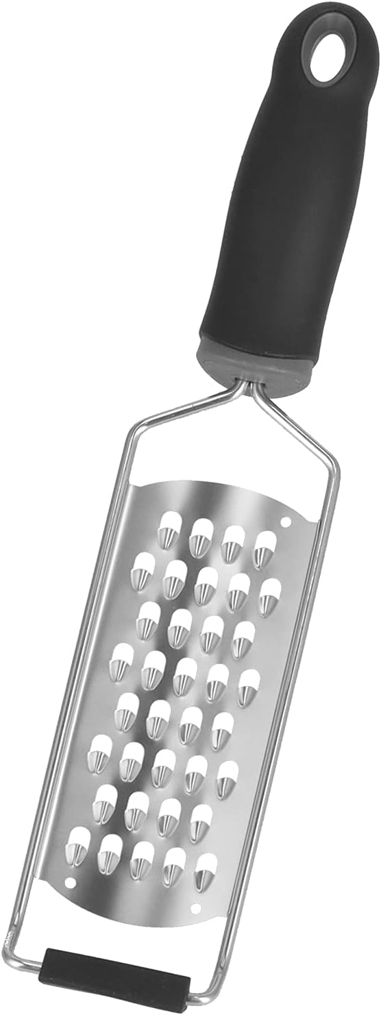Potato Zester Cheese Grater Stainless Steel Food Grater with Ergonomic Handle for Vegetables Fruits Kitchen Tool Durable Proof Easy to Clean 6.5 x 30.8 cm