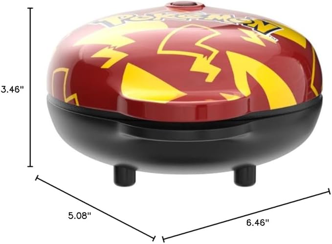 Uncanny Brands Pokémon Pikachu Mini Waffle Maker - Pokemon Kitchen Appliance