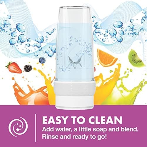 Bionic Blade Personal Blender - 26.5 Oz, Cordless, Rechargeable 18,000 RPM Portable Blender for Shakes and Smoothies - 8.6" Tall, Gunmetal