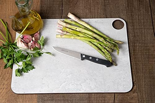 Arcos Vegatable Knife 4 Inch Stainless Steel. Professional Vegetable Knife for Peeling Fruits and Vegetables. Ergonomic Polyoxymethylene Handle and 100 mm Blade. Series Universal. Color Black.