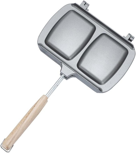 Non Stick Sandwich Frying Pan Double Sided Frying Pan Stovetop Press Breakfast Sandwich Maker Cooking Utensils