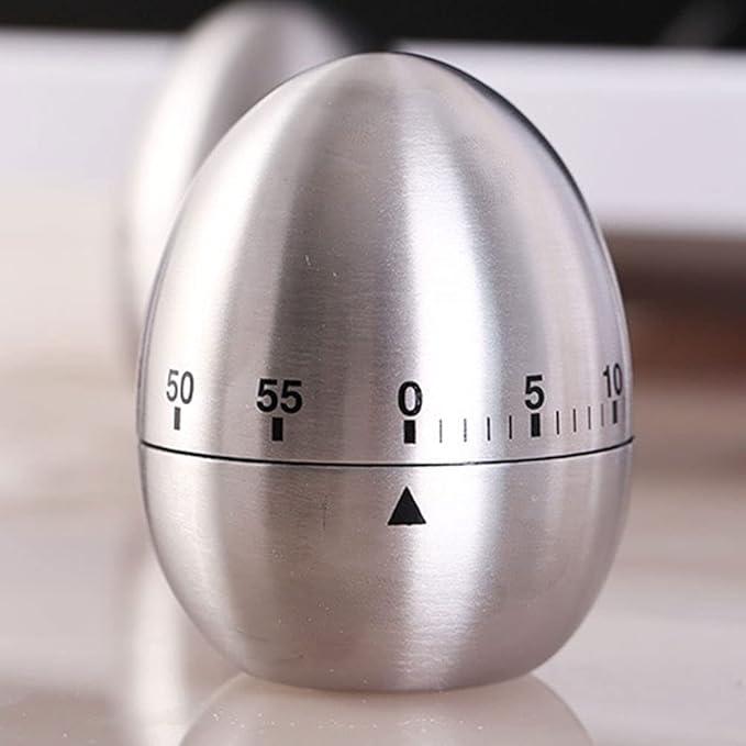 60 Minute Mechanical Kitchen Timer, Wind-Up Design, No Batteries Needed, Perfect for Boiling Eggs & Kitchen Tasks, Cooking Essential Tool