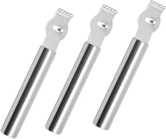 3pcs Stainless Steel Lemon Peeler and Zester Kitchen Tool for Citrus Fruits Ergonomic Design for Comfortable Gripping Resistant Grater for Preparation