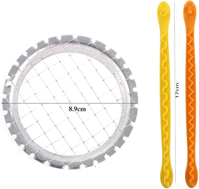 Leadigol 3PCS Eggs Cutter,Cutter Egg Chopper Hard Boiled Egg Slicers Fruit Cutter Fancy Cut Egg for Kitchen Accessories