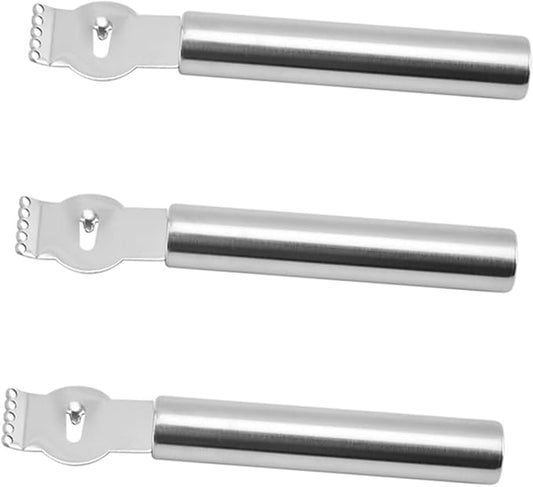 3PCS Stainless Steel Lemon Zester Grater Kitchen Peeler Ergonomic Handle for Fruits and Vegetables Multi-Purpose Kitchen Gadget for Home Cooking