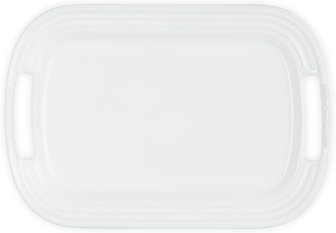 Le Creuset Stoneware Serving Platter, 14 in., White