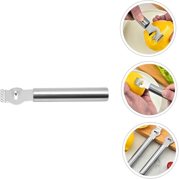 3pcs Stainless Steel Zester Grater for Fruits Vegetables Cheese Multi-functional Kitchen Tools with Comfortable Grip for Easy Use