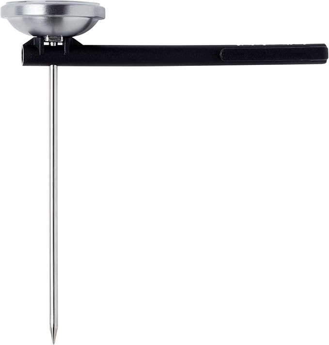 KitchenAid KQ919 Analog Instant Read Food and Meat Thermometer with 1.75-inch Dial, Recalibration Feature, Black Storage Sleeve
