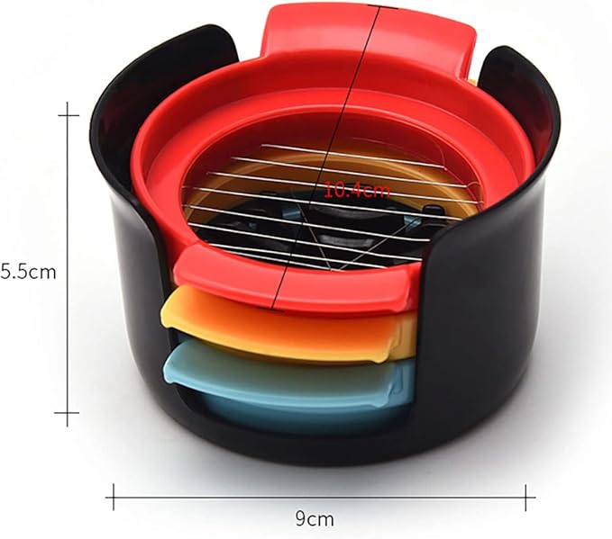 Upgraded 3 in 1 Multifunctional Stainless Steel Wire Slicer For Egg Strawberry or Soft Fruits and Vegetables, 3 Slicing Styles Egg Slicer.