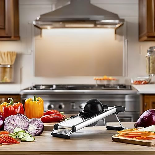 GYH&GXR Mandoline slicer Mandoline food slicer for kitchen Adjustable stainless steel blades Vegetable Chopper Potato Tomato Carrot Vegetable Fruit and Onion Cutter