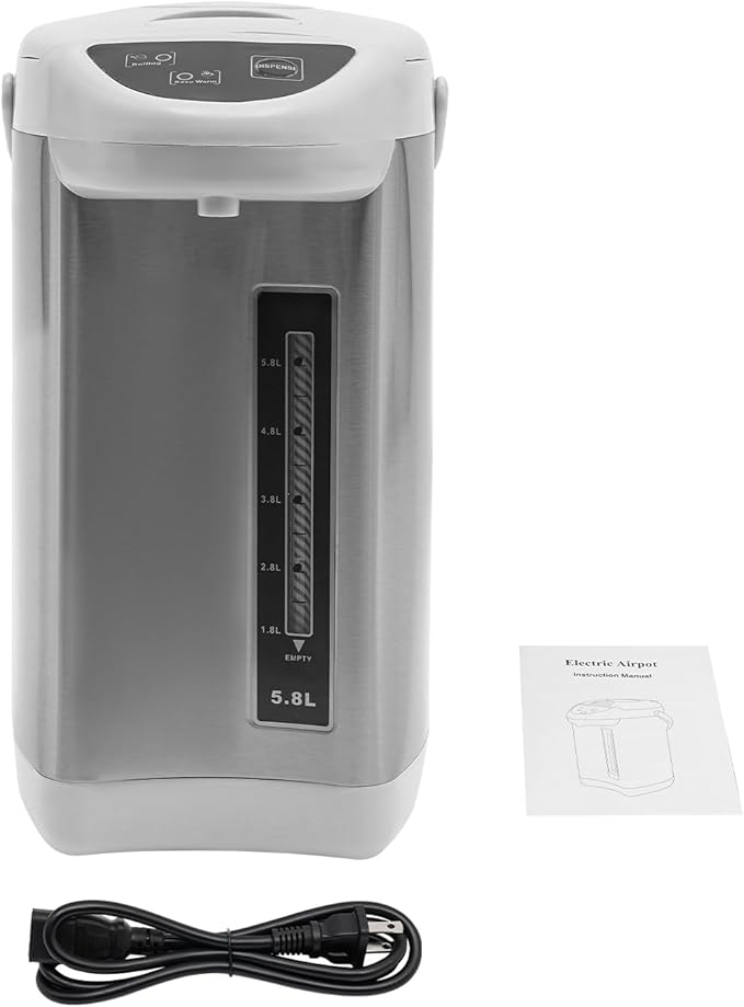Electric Hot Water Pot Urn, Water Boiler & Warmer 4 Liter, Hot Water Dispenser with 3 Water Dispensing Modes, 750W Hot Water Kettle Instant Heating for Coffee & Tea (grey), JJFT5WC2USHJ8