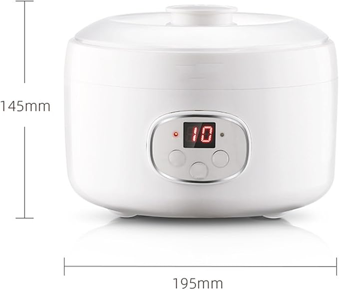 Yogurt Machine, Automatic and Portable, with a Transparent and Visible Glass Inner Container, Real-time Display Screen, Suitable for Making Yogurt, Rice Wine, and Natto