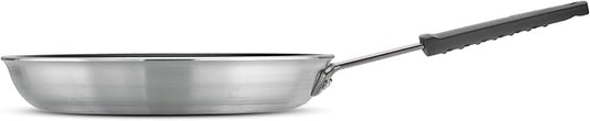 Tramontina Professional 12-Inch Non Stick Large Frying Pan, Heavy-Gauge Aluminum Skillet with Reinforced Nonstick Coating, Gray Handle, Dishwasher and Oven Safe