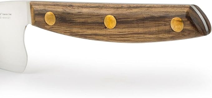 Arcos Cheese Knife set 3 pieces. Nitrum Stainless Steel. Very useful set for irregular pieces of hard cheeses, soft cheeses and creamy cheeses. Handle 100% Ovengkol wood Series Nordika. Color Brown.