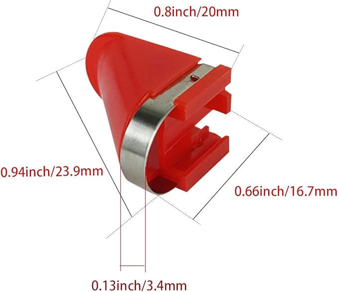 15 Pieces Replacement Blades for Automatic Electric Peeler Fruits Vegetables Electric Peeler Cutters Peeling Tool Red
