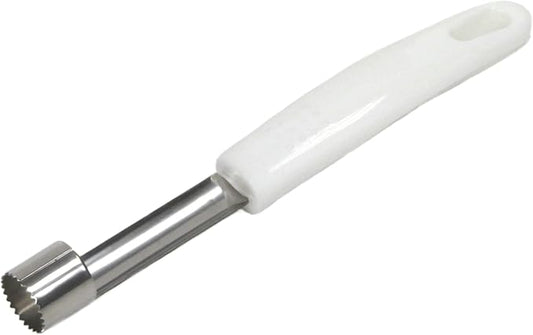 Chef Craft Select Stainless Steel Apple and Vegetable Corer, 8 inches in length, White