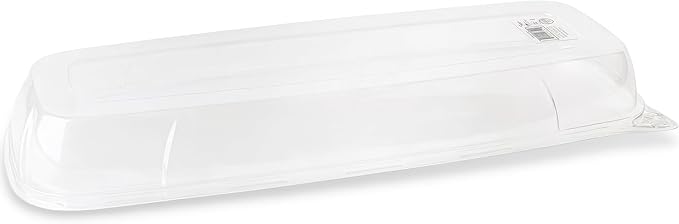 Rectangle Clear Tray Lid (1 Pc) - 17.5" Disposable Serving Platter Lid for Appetizer, Fruits & Serving Dishes | Perfect Plastic Tray Lid for Party Serveware, Catering, & Food Storage
