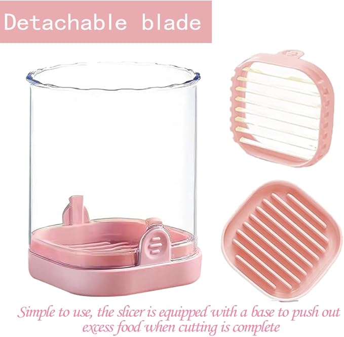 New Fruit Slicer with Push Plate, Egg Banana Strawberry Cutter, Portable Slicing Tool, Kitchen Gadget for Making Salad/Breakfast/Desserts