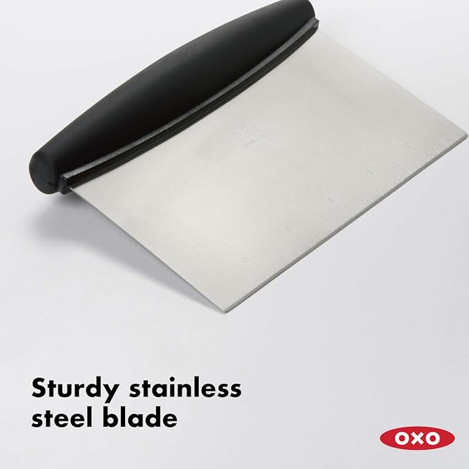 OXO Steel Chef's Mandoline Slicer 2.0 and OXO Good Grips Stainless Steel Scraper & Chopper